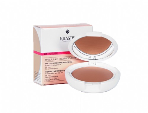 Rilastil Coverlab Maquillaje Compacto SPF30 Pieles Mixtas y Grasas (natural 10 g)